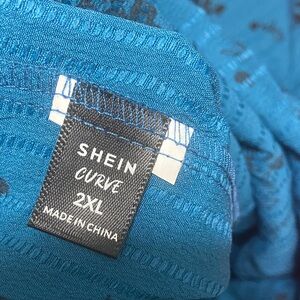 SHEIN Curve Vibrant Blue Blouse 2XL
